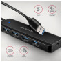 Концентратор AXAGON USB 3.1 to 4xUSB 3.0 black (HUE-C1A)