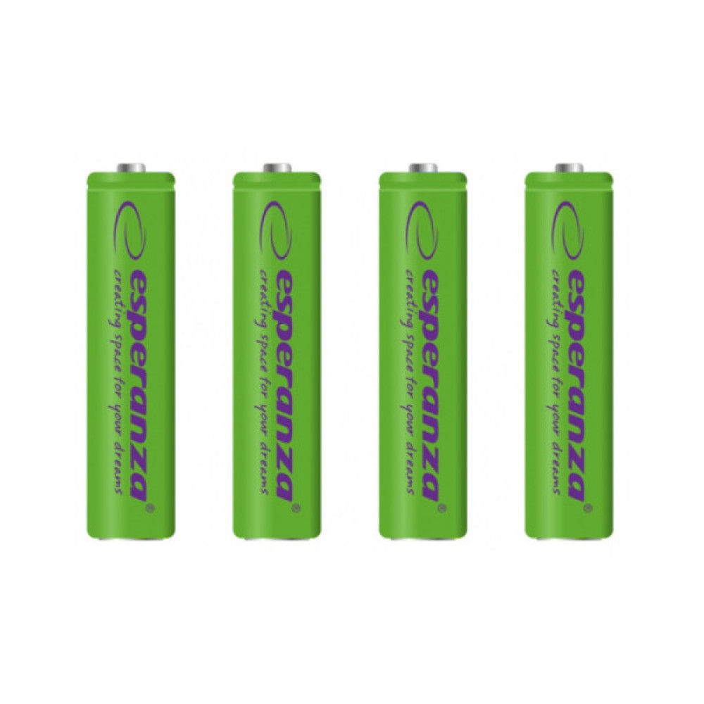 Акумулятор Esperanza AAA 1000mAh Ni-MH * 4 green (EZA102G)