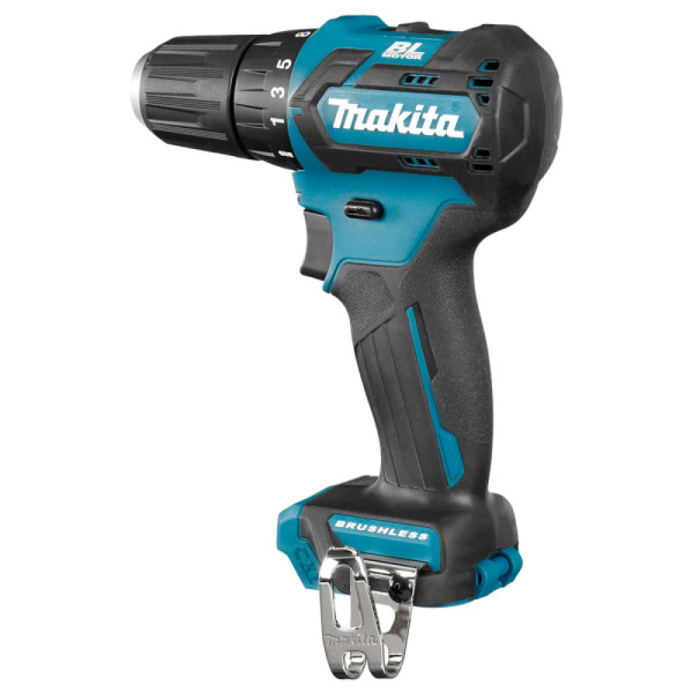 Шурупокрут-дриль акумуляторний Makita DF332DWYE 10.8В 2х1.5А·год 21·35Нм 0-450·0-1500об/хв ЗП кейс 0.86кг