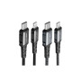 Дата кабель USB-C to Lightning 1.2m 3A nylon black Acefast (6974316280484)