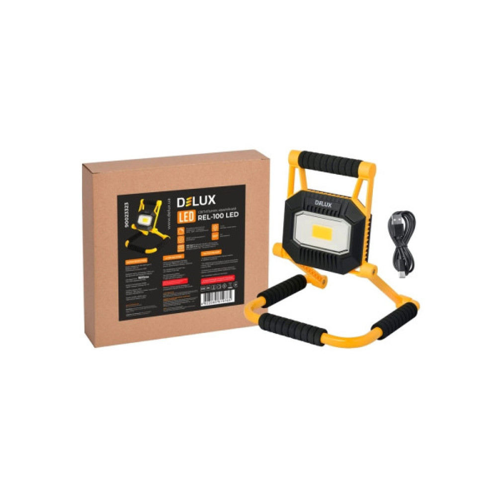 Прожектор Delux REL- 100 (3.7V 4400mAh) LED COB 20W 6500K IP54 (90023323)