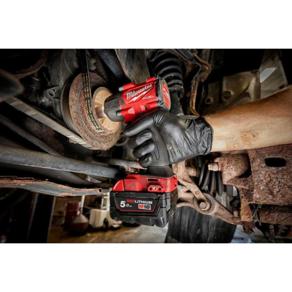Гайковерт ударний акумуляторний Milwaukee M18 FMTIW2F12-502X 18В АКБ 2х5А·год 0-2575об·хв 881Нм 1/2" ЗП M12-18FC кейс 6.28кг