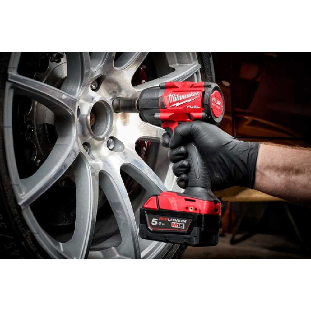 Гайковерт ударний акумуляторний Milwaukee M18 FMTIW2F12-502X 18В АКБ 2х5А·год 0-2575об·хв 881Нм 1/2" ЗП M12-18FC кейс 6.28кг