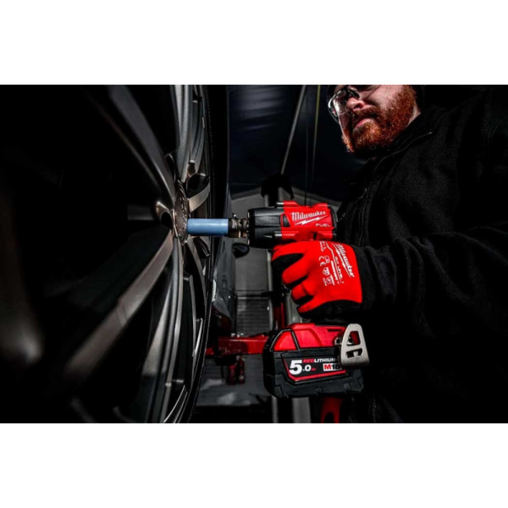 Гайковерт ударний акумуляторний Milwaukee M18 FMTIW2F12-502X 18В АКБ 2х5А·год 0-2575об·хв 881Нм 1/2" ЗП M12-18FC кейс 6.28кг