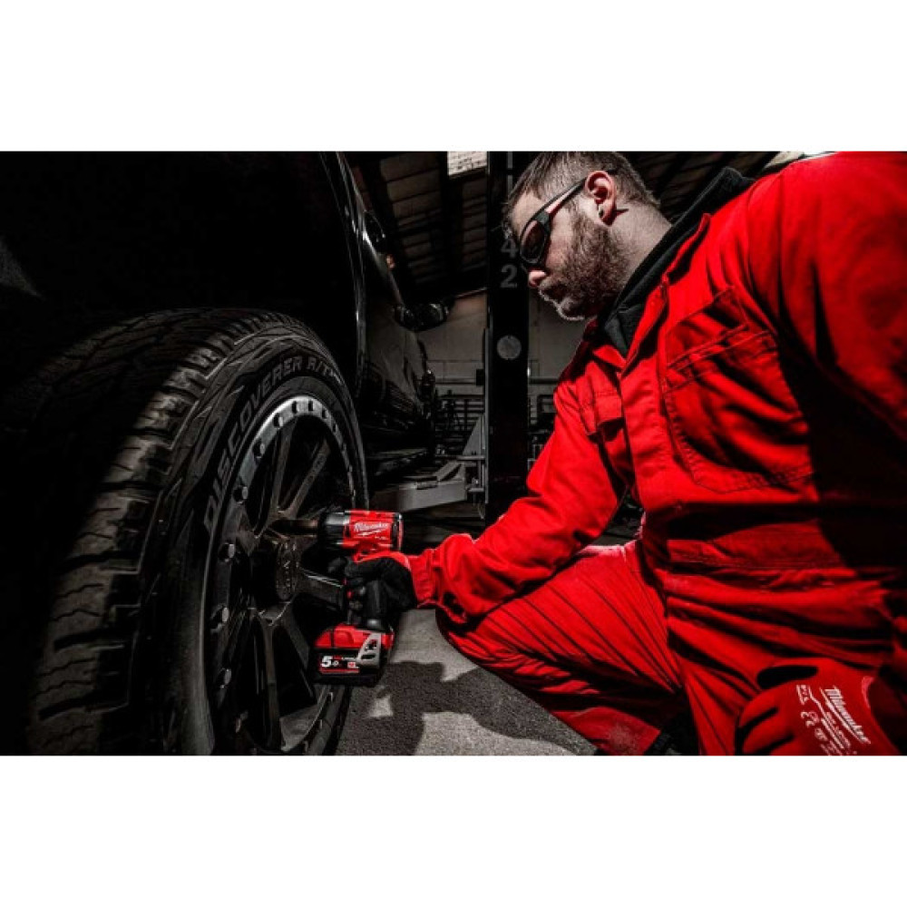 Гайковерт ударний акумуляторний Milwaukee M18 FMTIW2F12-502X 18В АКБ 2х5А·год 0-2575об·хв 881Нм 1/2" ЗП M12-18FC кейс 6.28кг