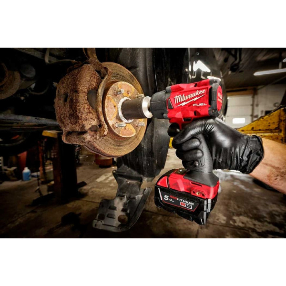 Гайковерт ударний акумуляторний Milwaukee M18 FMTIW2F12-502X 18В АКБ 2х5А·год 0-2575об·хв 881Нм 1/2" ЗП M12-18FC кейс 6.28кг