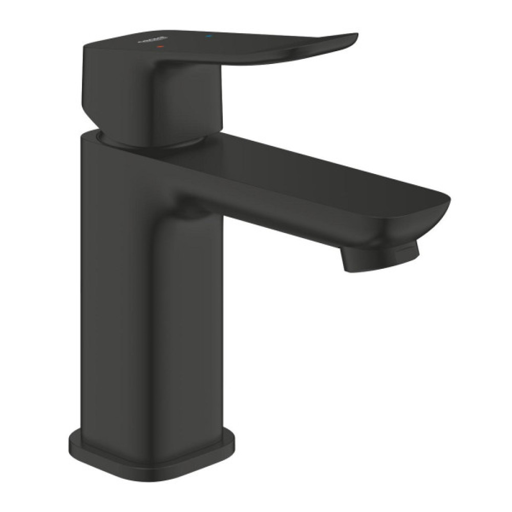 Змішувач для раковини Grohe QuickFix Dice Black S-розміру, довж. виливу - 106мм, неповоротний, 1 важіль, чорний матовий