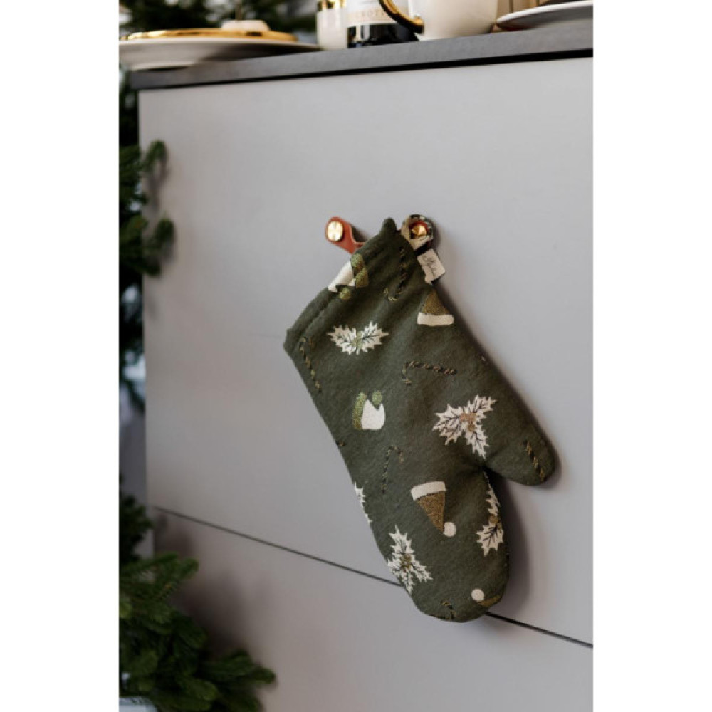 Кухонна прихватка Прованс Рукавиця Шапочки на зеленому (036844)