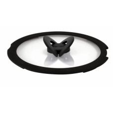 Кришка для посуду Tefal Ingenio 28см, скло, силікон, прозоро-чорний (L9846753)