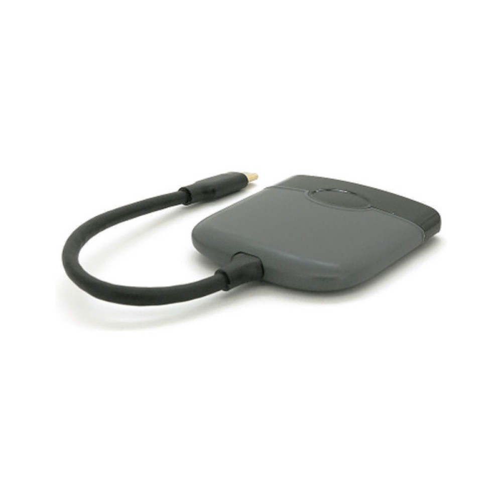 Концентратор Voltronic USB-C 3-in-1 USB 3.0 + USB-C + HDMI 0.23m black (YT-HTC3in1)