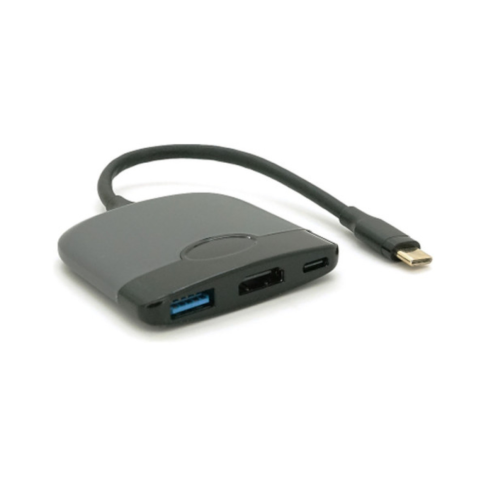 Концентратор Voltronic USB-C 3-in-1 USB 3.0 + USB-C + HDMI 0.23m black (YT-HTC3in1)