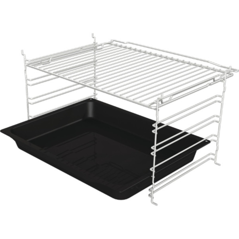 Духова шафа Gorenje електрична, 77л, A+, пара, дисплей, IconLed, піроліз, чорний