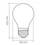 Лампочка Videx Filament 4W E27 3000K Porcelain dimmable (VL-DA60MO)