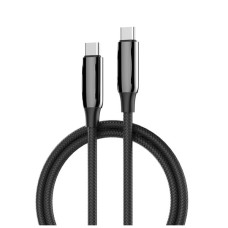 Дата кабель USB-C to USB-C 1.0m (PVC+Aluminum Alloy) (PD Fast Charging 240W) 5А black ColorWay (CW-CBPDCC069-BK)