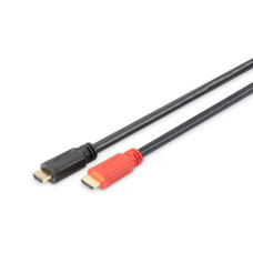 Кабель DIGITUS HDMI (M/M), High speed, активний, 15м, чорний