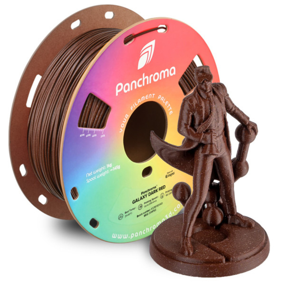 Пластик для 3D-принтера Polymaker PLA PANCHROMA GALAXY 1,75mm 1kg DARK RED (CA02027)