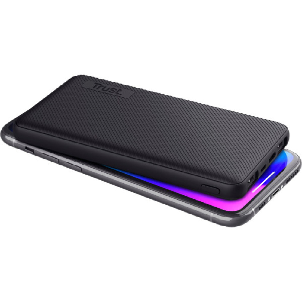 Батарея універсальна Trust 10000mAh Primo ECO, 2хUSB-A/USB-C, 15W, black (24678_TRUST)
