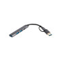 Концентратор Dynamode USB Type-C + USB-A to 1хUSB-C 3.0 1хUSB-A 3.0 2xUSB-A 2.0 dark grey (DM-UH-314AC) Концентратор Dynamode USB Type-C + USB-A to 1хUSB-C 3.0 1хUSB-A 3.0 2xUSB-A 2.0 dark grey (DM-UH-314AC)