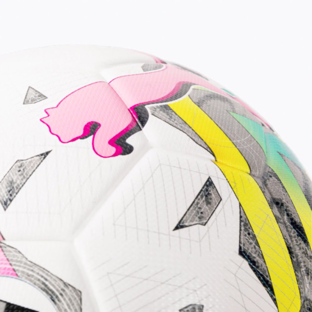 М'яч футбольний Puma Orbita 3 TB (FIFA Quality) 083777-01 білий, жовтий, рожевий, зелений 4 (4065449744270)