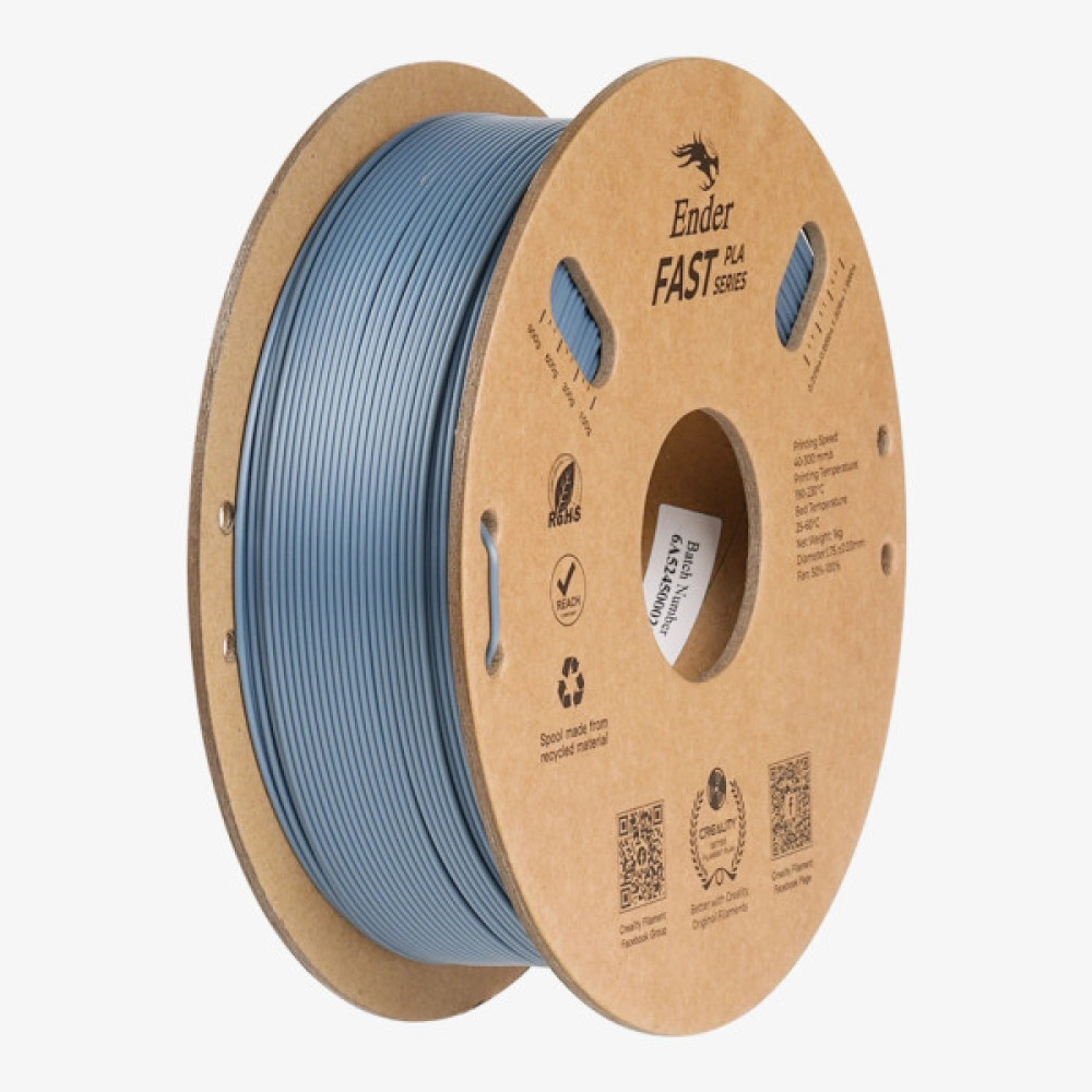 Пластик для 3D-принтера Creality PLA Fast, Ender, 1.75мм, gray light, 1кг (3301010436)