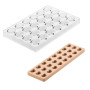 Форма для шоколаду Silikomart Kit Cuore 01 праліне 35x27 h17 мм 24х9,4 мл (CH020 - KIT CUORE 01) Форма для шоколаду Silikomart Kit Cuore 01 праліне 35x27 h17 мм 24х9,4 мл (CH020 - KIT CUORE 01)