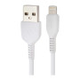 Дата кабель USB 2.0 AM to Lightning 1.0m 2.4A PVC X13 white HOCO (6957531061151)