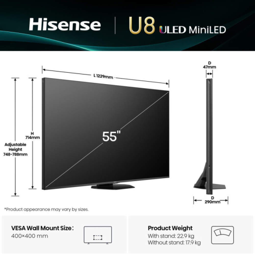 Телевізор Hisense 55U8Q