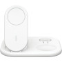 Зарядний пристрій Belkin 3in1 Magnetic Foldable iPhone/Watch/AirPods Qi2 15W white (WIZ029VFWH)