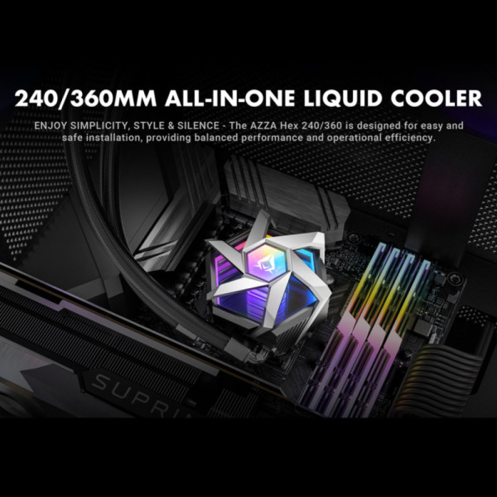 Система рідинного охолодження Azza HEX 360 (LCAZ-360H-ARGB)