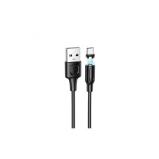Дата кабель USB 2.0 AM to USB-C 1.0m 2.4A magnetic BX41 black BOROFONE (6931474738462)