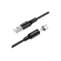 Дата кабель USB 2.0 AM to USB-C 1.0m 2.4A magnetic BX41 black BOROFONE (6931474738462)