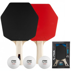Комплект для настільного тенісу Stiga Sonic V2 Cybershape 2 Bats 3 Balls (1210-1206-35) (931946)