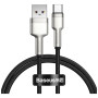 Дата кабель USB 2.0 AM to USB-C 1.0m Cafule Metal 66W black Baseus (CAKF000101) Дата кабель USB 2.0 AM to USB-C 1.0m Cafule Metal 66W black Baseus (CAKF000101)