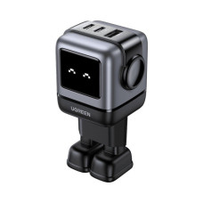 Зарядний пристрій Ugreen 1xUSB + 2xUSB-C 65W GaN CD361 gray (25685B)