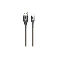 Дата кабель USB 2.0 AM to Lightning 1.0m 2A zinc alloy black XO (NB138-L-1-BK)