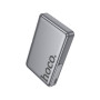 Батарея універсальна HOCO 10000mAh Sunlight PD/20W Magnetic with stand Metal Grey (Q36A / 714987)
