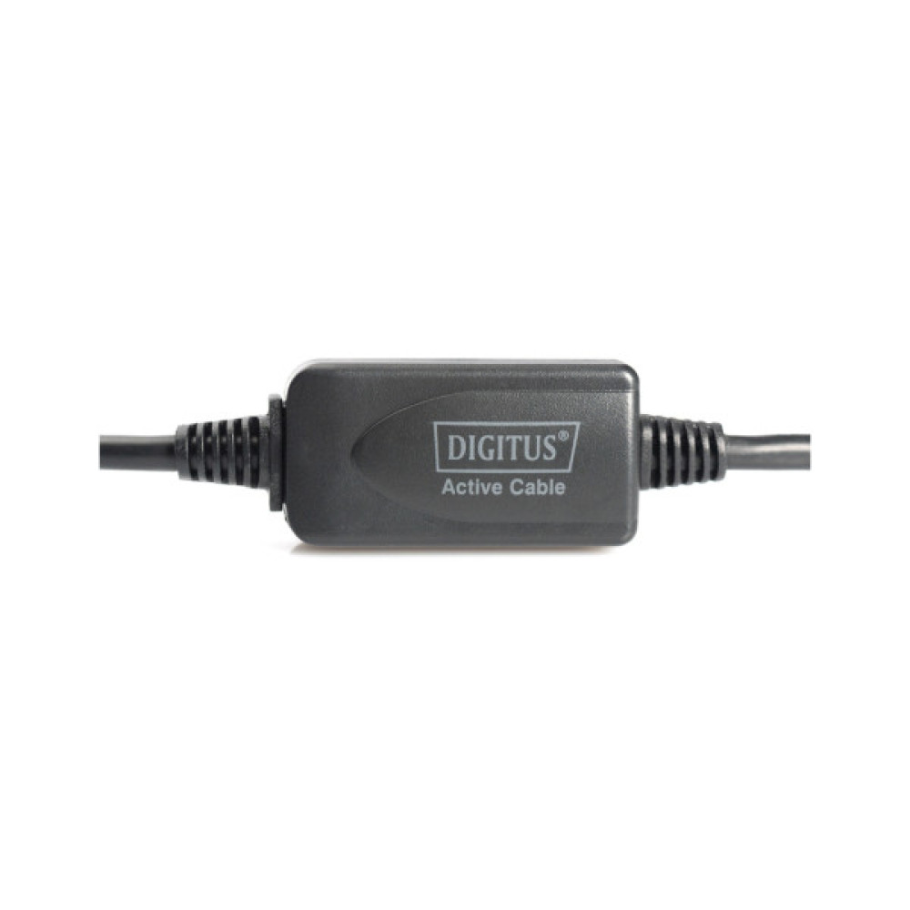 Дата кабель USB 2.0 AM/AF 15.0m Active Digitus (DA-73101)