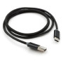 Дата кабель USB 2.0 AM to USB-C 1.0m LED black Vinga (VCPDCTCLED1BK)