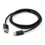 Дата кабель USB 2.0 AM to USB-C 1.0m LED black Vinga (VCPDCTCLED1BK)