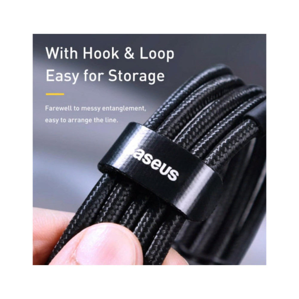 Дата кабель USB-C to USB-C 2.0m PD2.0 100W (20V/5A) red+black Baseus (CATKLF-AL91)