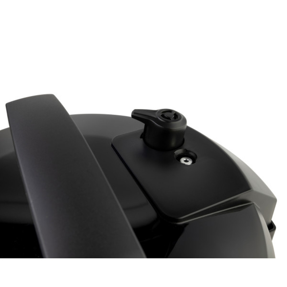 Мультиварка-скороварка Gorenje, 1000Вт, чаша-6л, електронне керув., 8 програм, метал/пластик, чорний-нерж