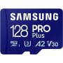 Карта пам'яті Samsung 128 GB microSDXC Pro Plus UHS-I U3 V30 A2 Class 10 + SD-adapter (MB-MD128SA/EU)
