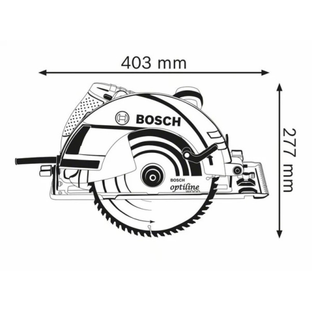 Пила дискова Bosch Professional GKS 235 Turbo 2050Вт 235мм 7.6кг