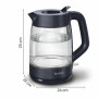 Електрочайник Tefal Morning Glass Kettle, 1.7л, скло, з підсвіткою, чорний