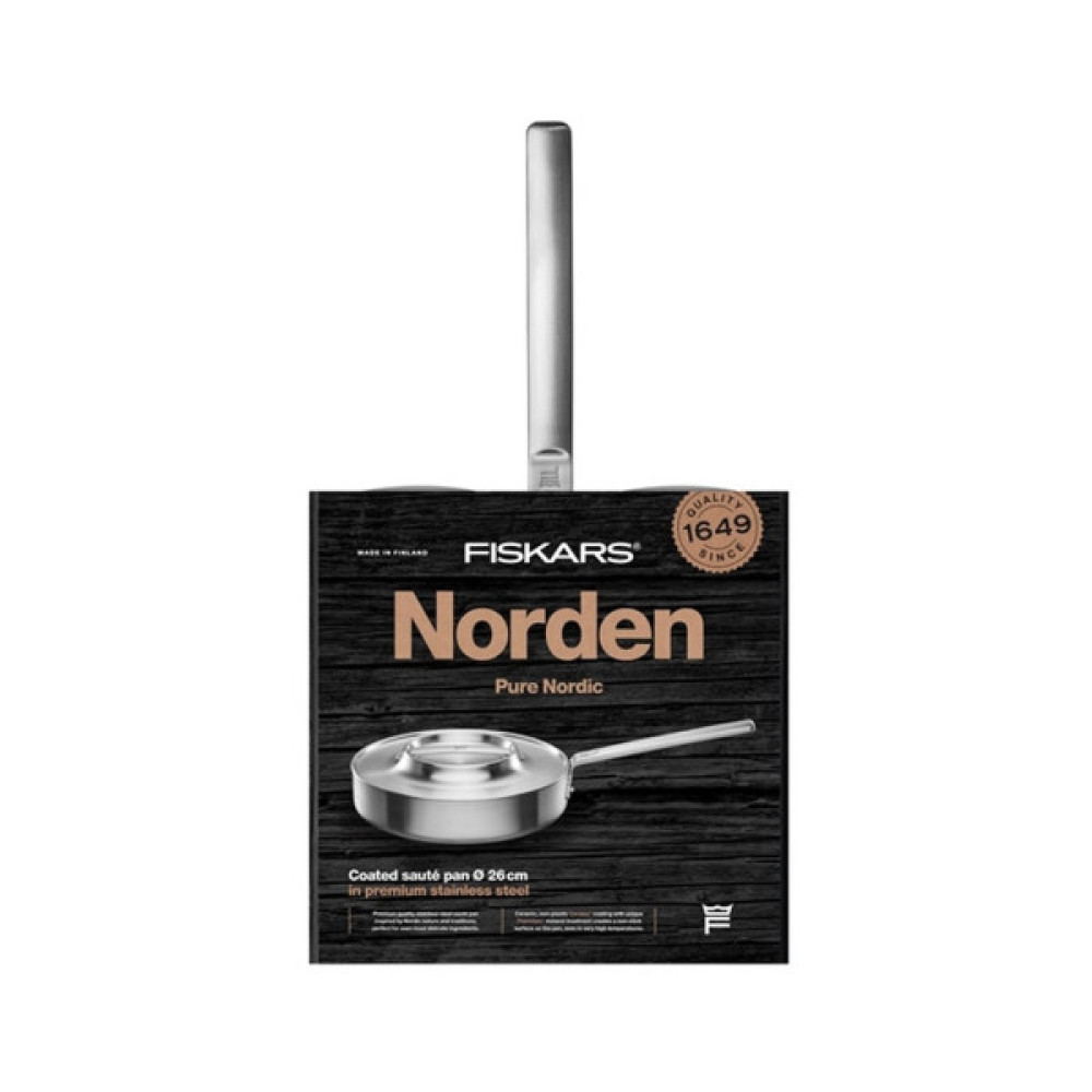 Сотейник Fiskars Norden з кришкою 26 см (1067634)