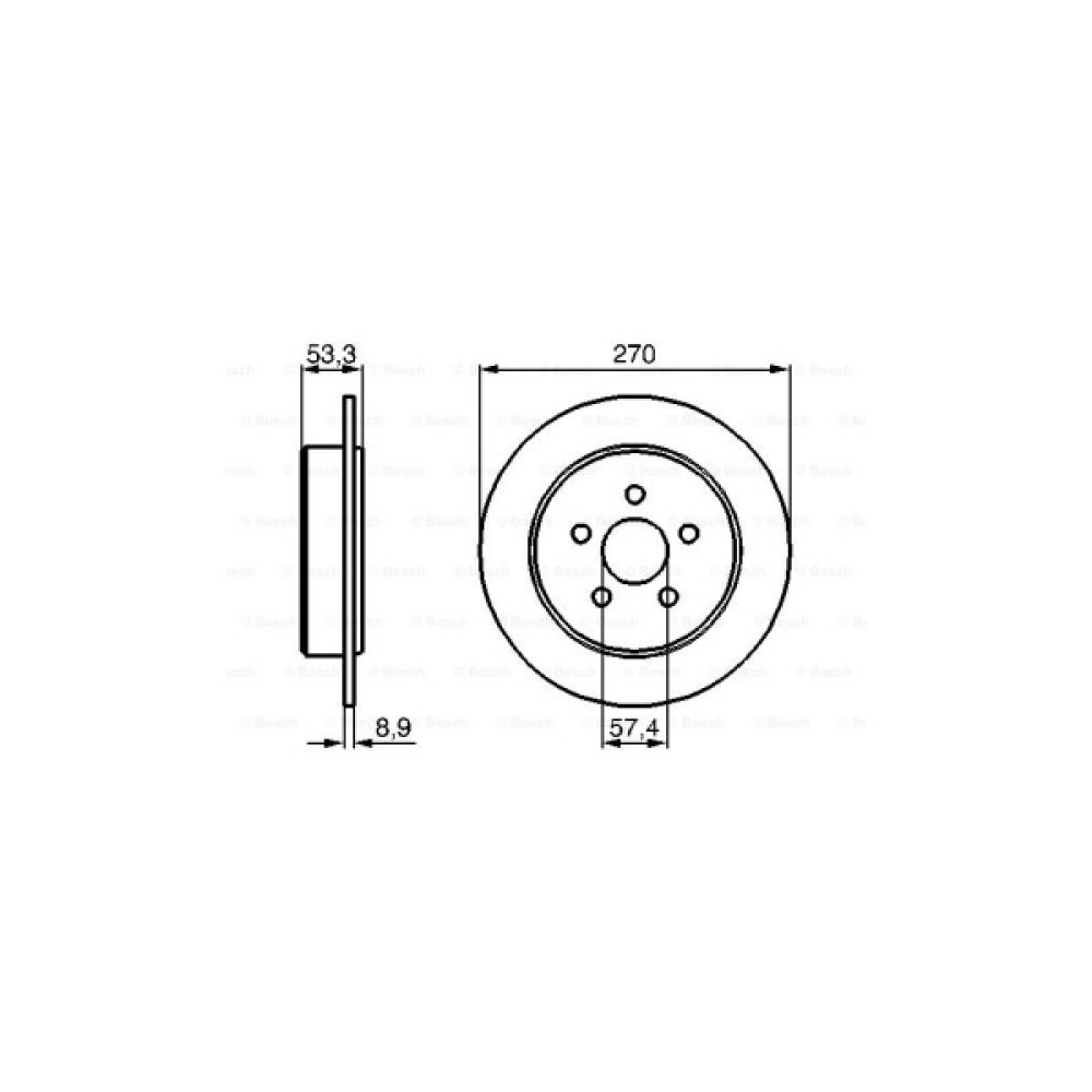 Гальмівний диск Bosch 0 986 478 514