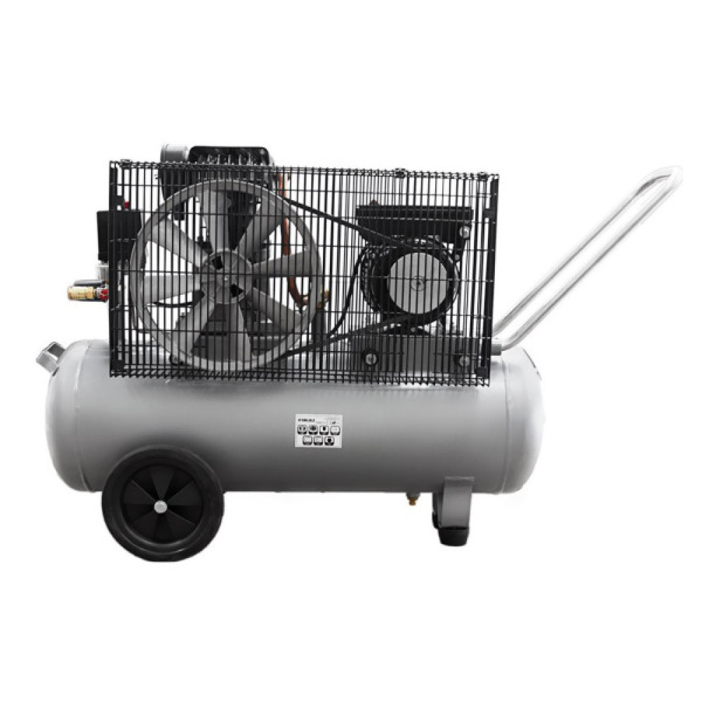 Компресор Sigma двоциліндровий ремінний 2.5кВт 335л/хв 10бар 50л (2 крана) (7044121)