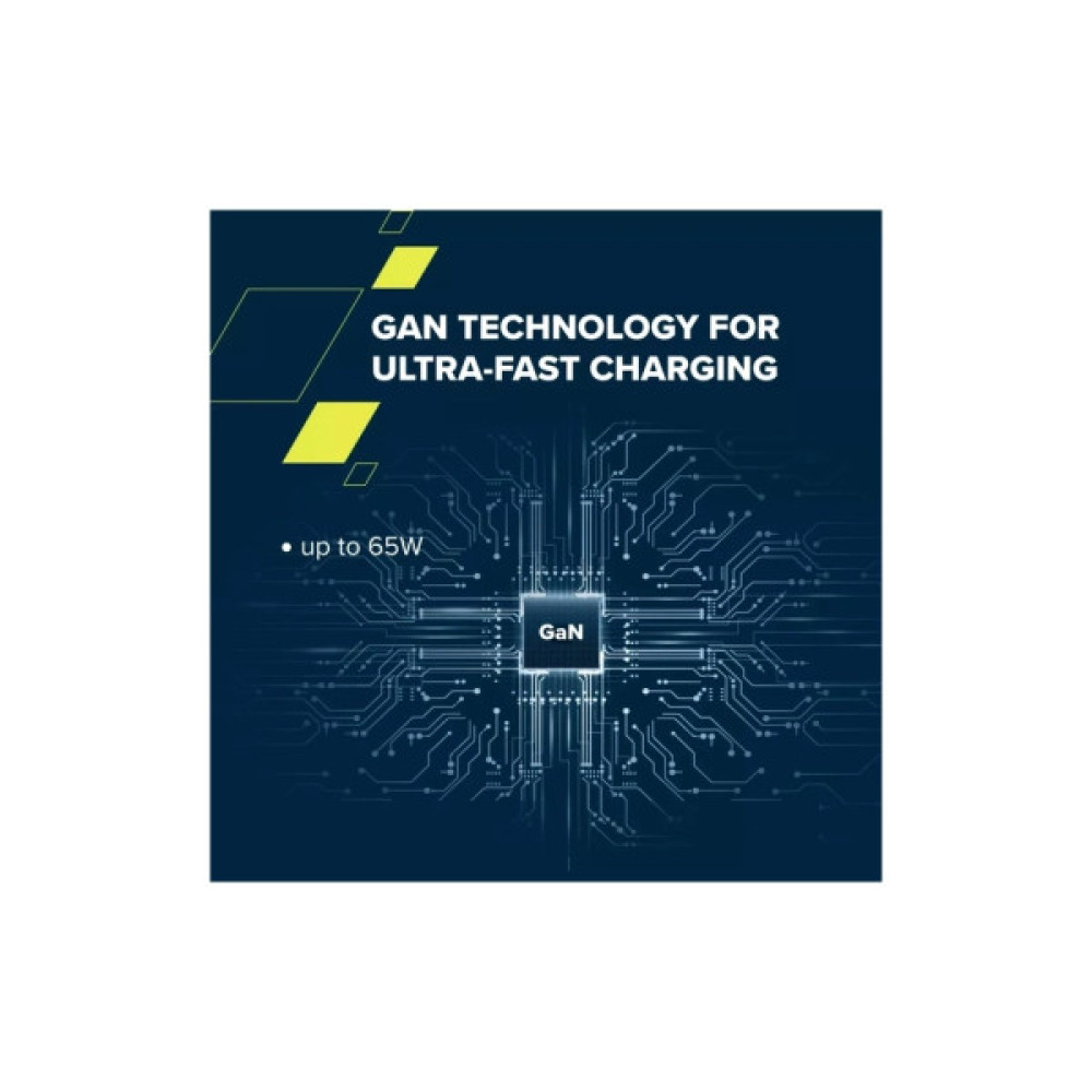 Зарядний пристрій Canyon 1xUSB-C PD65W + 1xUSB QC3.0 + cable USB-C to USB-C white (CNS-CURC65ACW)