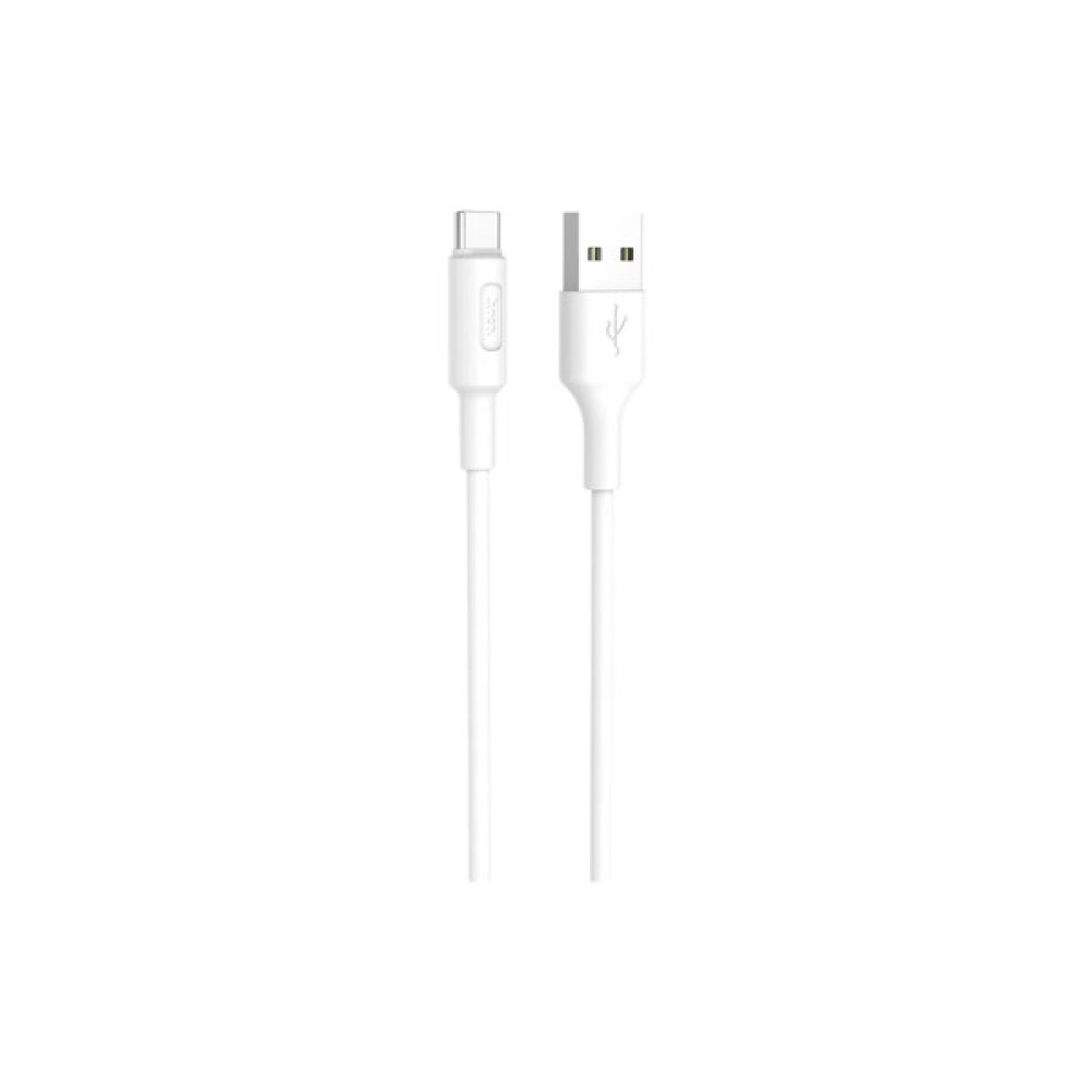 Дата кабель USB 2.0 AM to USB-C 1.0m 2A X25 white HOCO (6957531080152)