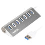 Концентратор Maxxter USB 3.0 Type-A 7 ports silver (HU3A-7P-01) Концентратор Maxxter USB 3.0 Type-A 7 ports silver (HU3A-7P-01)